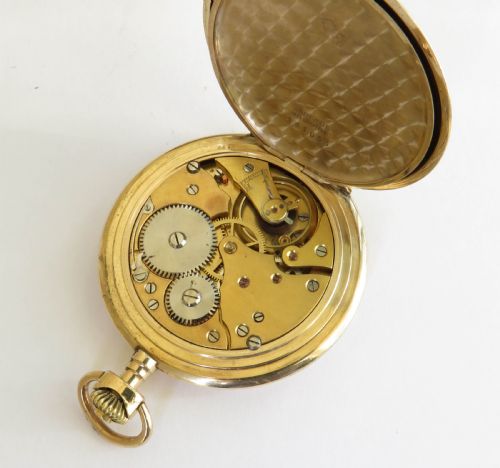 fig 1. 1930s Drusus full hunter pocket watch
