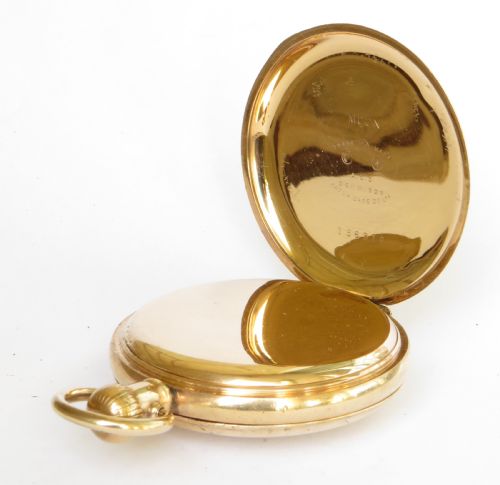 fig 2. Kendal & Dent Kendentick half hunter pocket watch