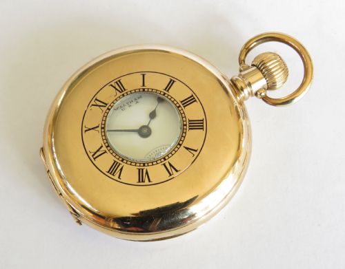 Antique Waltham Bartlett Half Hunter Pocket Watch, 1919