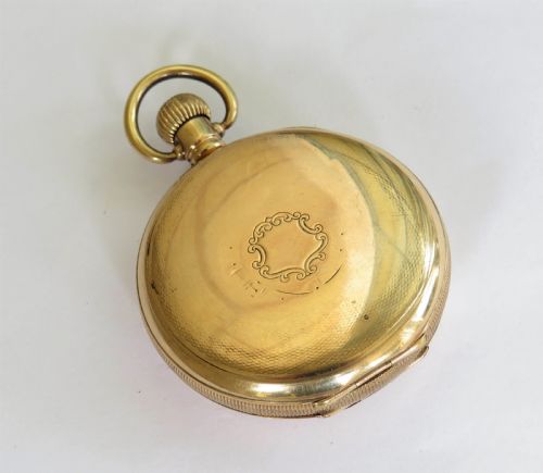 fig 2. Antique J W Benson half hunter pocket watch