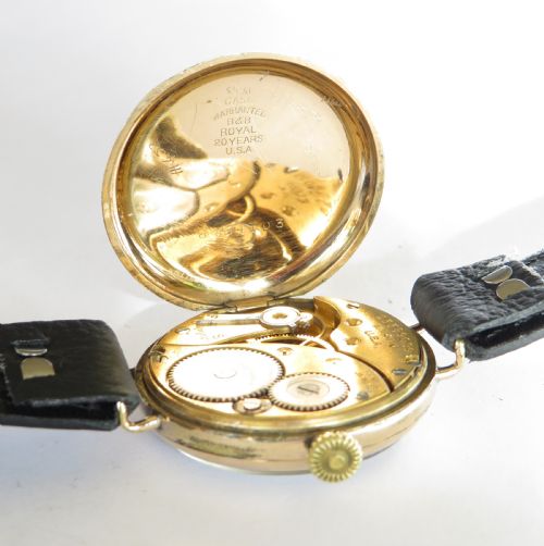 fig 3. Gents antique Elgin wrist watch, 1923