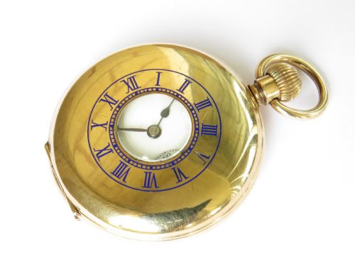 1920s Langendorf Half Hunter Pocket Watch