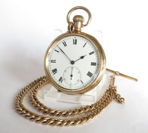 Antique Electa Pocket Watch and Chain