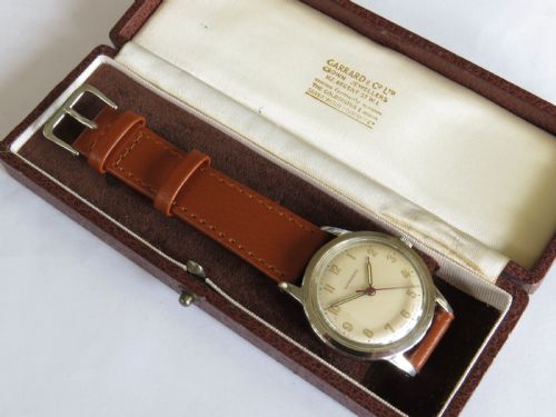 fig 2. Gents boxed 1960s Garrard wrist watch