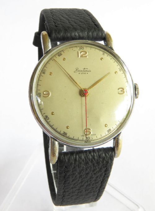 fig 1. Gents good-sized 1950s Bentima wrist watch