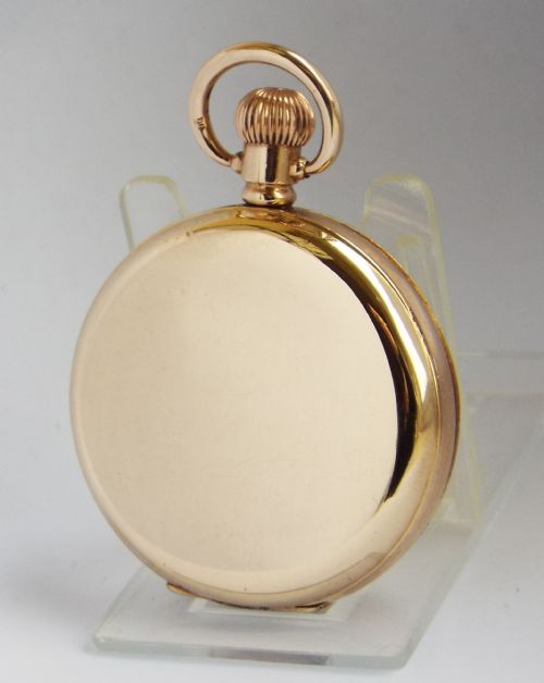 fig 1. Antique Cyma hunter pocket watch for J W Benson.