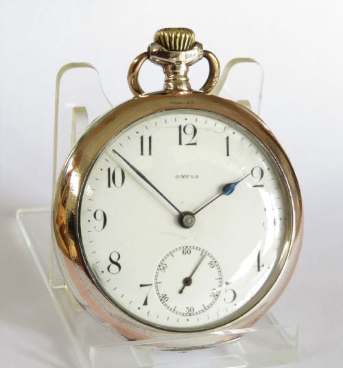 Antique Silver Omega Pocket Watch.