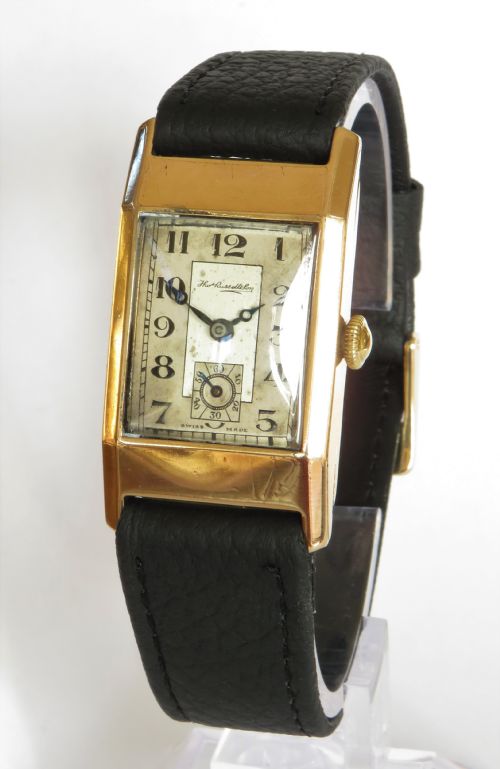 1930s Thomas Russell Gold Plated Wrist Watch