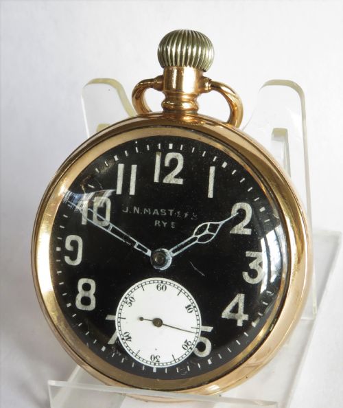 Antique Buren Pocket Watch, Drongan Military Connection