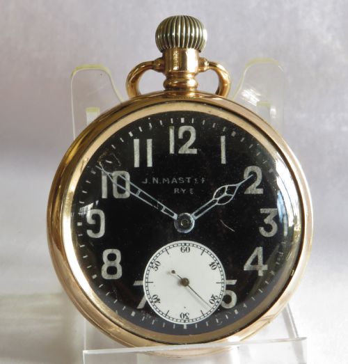 fig 1. Antique Buren pocket watch, Drongan military connection