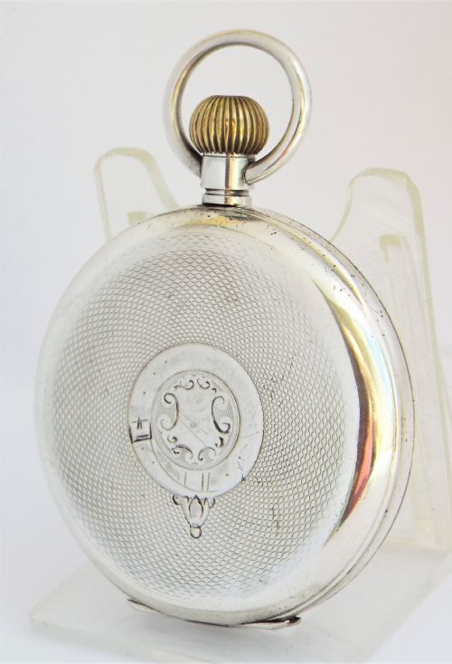 fig 1. Antique Orta silver pocket watch.