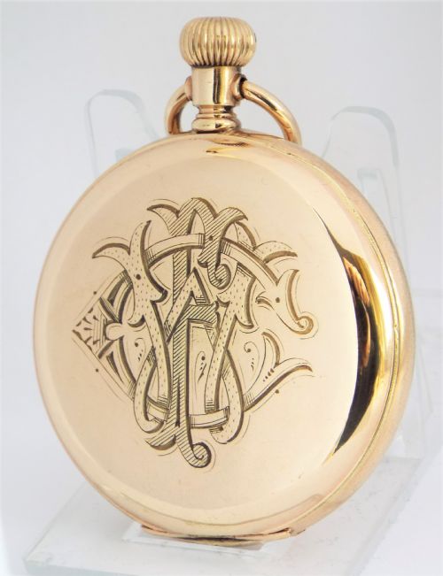 fig 2. Antique 1912 Elgin half hunter pocket watch.