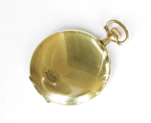 1930s Art Deco Full Hunter Pocket Watch