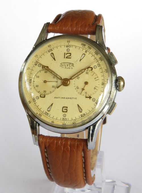Gents 1950s “Silver” Chronograph Wrist Watch by Antoremi