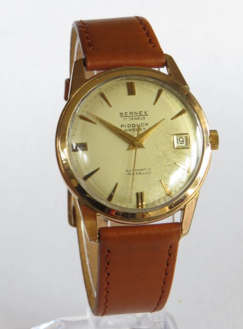 fig 1. Gents 1950s Bernex automatic wrist watch
