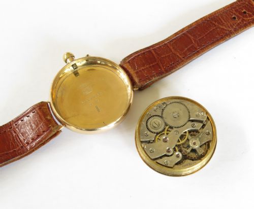 fig 2. Gents 9ct gold Borgel cased wrist watch, 1923