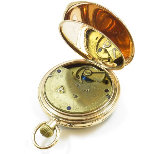fig 2. Lancashire Watch Company centre seconds chronograph, c1900