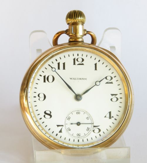 fig 1. 1922 Waltham stem winding pocket watch