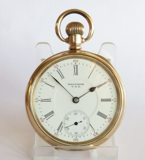 ANTIQUE WALTHAM VANGUARD RAILROAD POCKET WATCH 1904 - ADDITIONAL PHOTO 1
