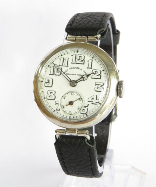 Gents Ww1 Silver Trench Watch, 1916