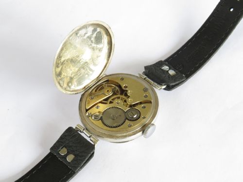 fig 1. WW1 era silver Marvin wrist watch, 1915