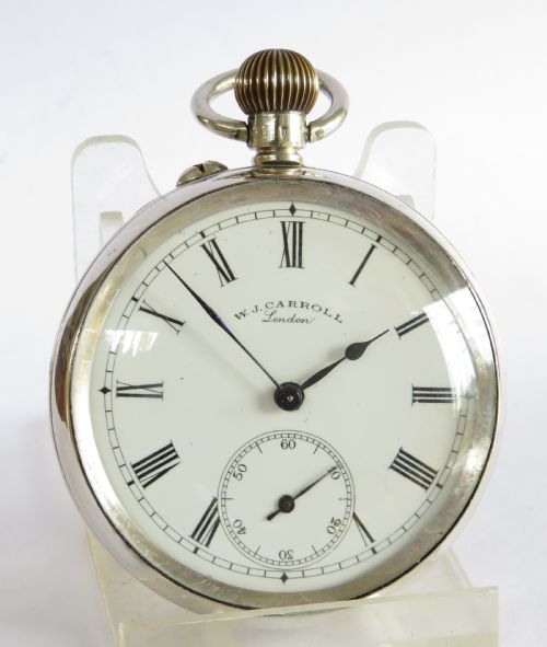 fig 1. Antique silver pocket watch, 1911