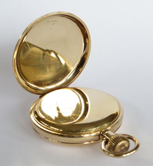 fig 2. Antique J W Benson full hunter pocket watch