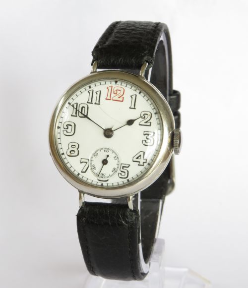 Gents Antique Silver Marvin Trench Watch, 1915
