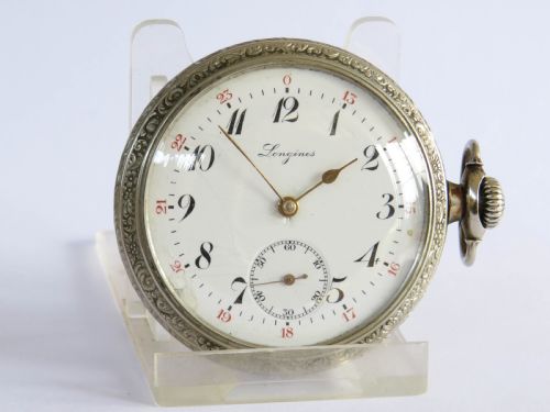 fig 1. Antique Longines pocket watch, 1919