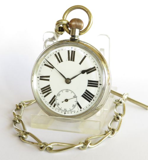 Antique Pocket Watch and Chain