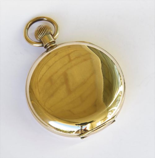 fig 4. Antique J W Benson full hunter pocket watch