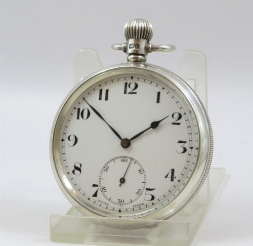 Silver Cyma Pocket Watch, 1935, Super Condition