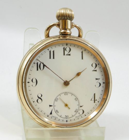 fig 1. Antique gold plated Visible pocket watch