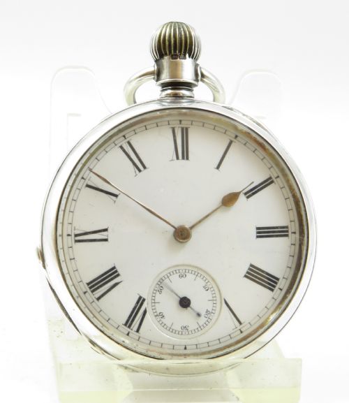 Antique Silver Waltham Hillside Pocket Watch