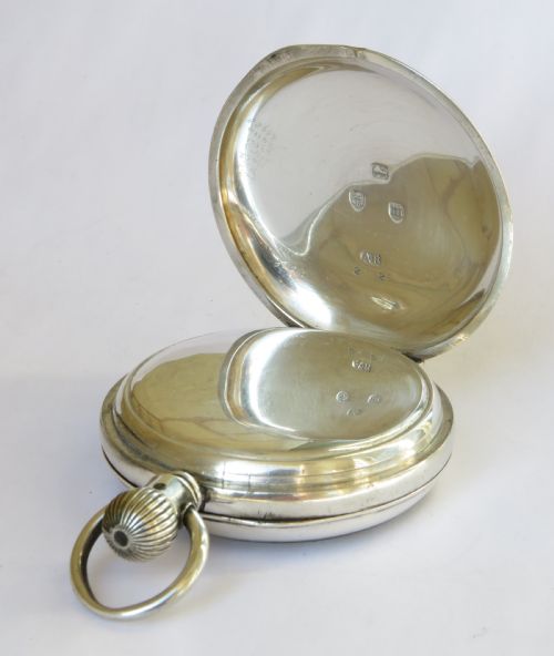 fig 2. Antique silver Waltham Hillside pocket watch