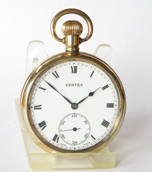 fig 1. 1940s Vertex pocket watch for British Rail