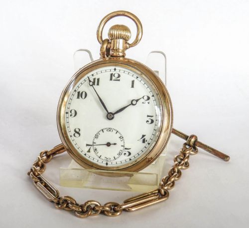 Antique Record Pocket Watch and Chain
