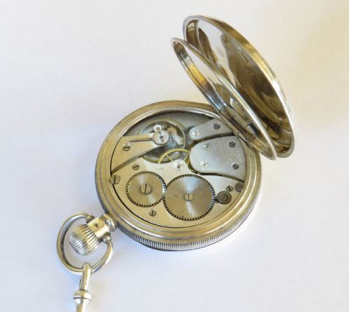 fig 2. Antique silver Limit pocket watch and chain