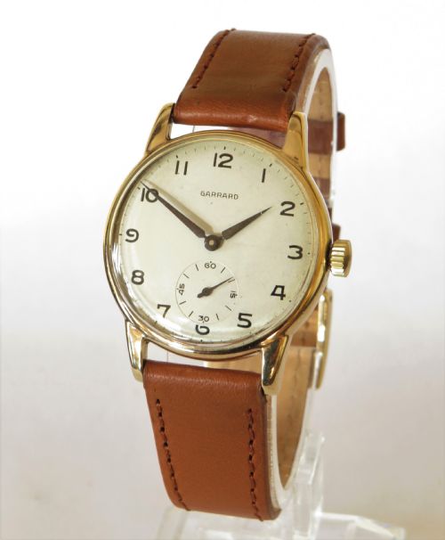 Gents 9ct Gold Garrard Wrist Watch, 1958