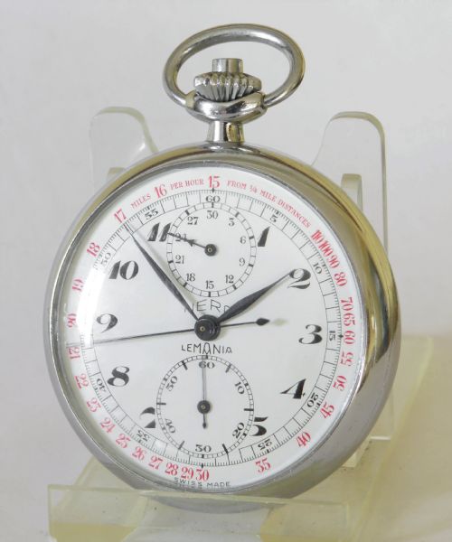 1960s Nero Lemania Pocket Watch and Chronograph, British Railways