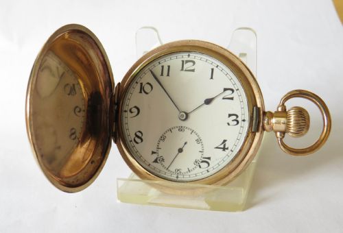 Antique Record Full Hunter Pocket Watch