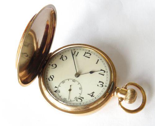 fig 1. Antique Record full hunter pocket watch