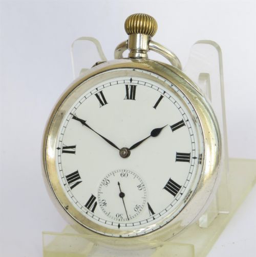 Antique Stauffer & Co Iwc Silver Pocket Watch