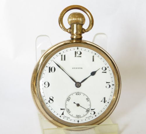 fig 1. 1920s Stayte pocket watch by Tavannes