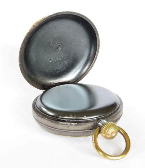 fig 2. Antique gun metal Omega pocket watch