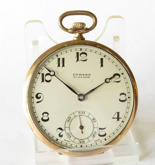 fig 1. 1930s pocket watch, Edward of Glasgow