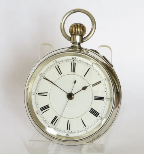Antique Silver Chronograph / Pocket Watch, Lancashire Watch Co