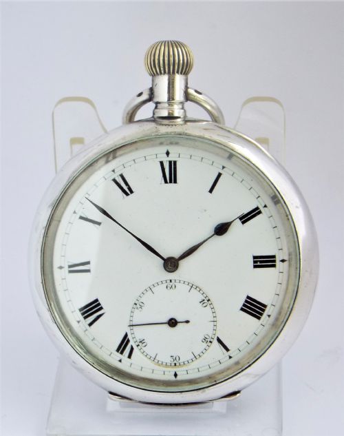 Antique  Silver Electa Pocket Watch. 1918