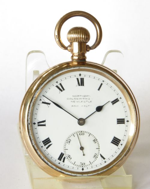 fig 1. Antique Northern Goldsmiths Admiralty pocket watch