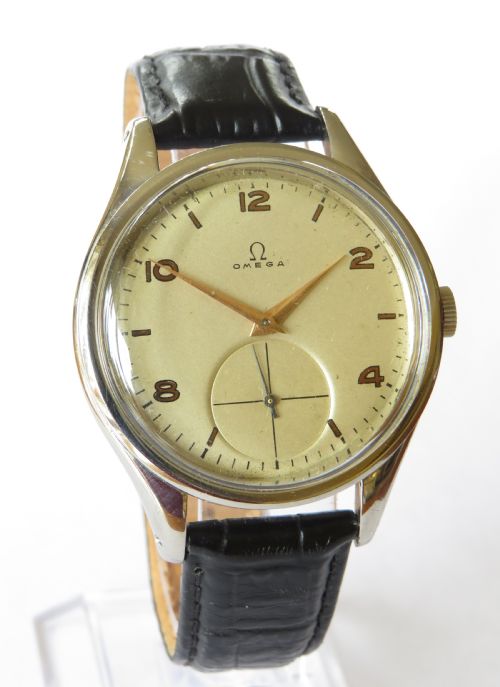 fig 1. Gents Omega Jumbo wrist watch, 1951
